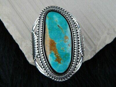 Navajo Royston Turquoise & Sterling Silver Bracelet - Raymond Delgarito - High Lonesome Trading