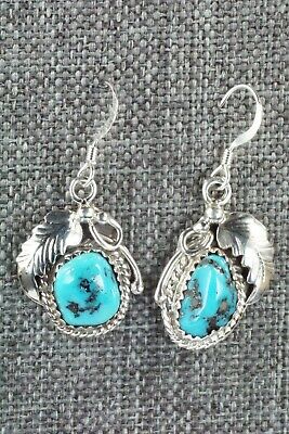Turquoise & Sterling Silver Earrings - Roberta Begay