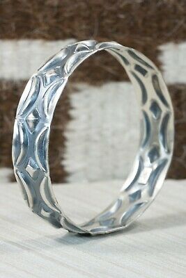 Navajo Sterling Silver Bangle Cuff - Tim Yazzie