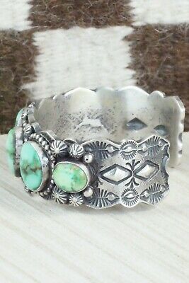 Turquoise & Sterling Silver Bracelet - Shawn Cayatineto