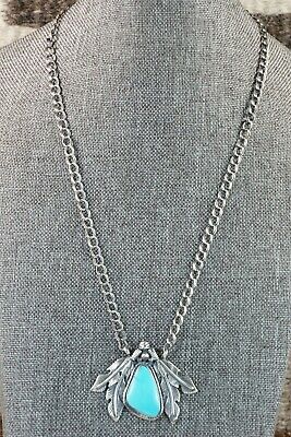 Navajo Turquoise & Sterling Silver Necklace - Annie Spencer