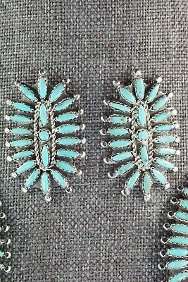 Turquoise & Sterling Silver Necklace and Earrings - Nathaniel Nez