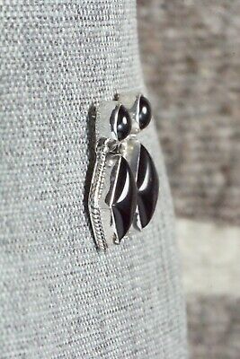 Onyx & Sterling Silver Earrings - Genevieve Francisco