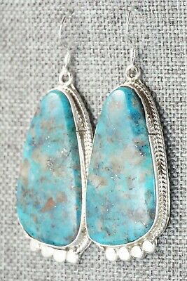 Turquoise & Sterling Silver Earrings - Sharon McCarthy