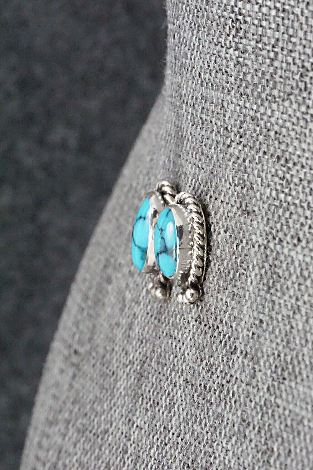 Turquoise & Sterling Silver Earrings - Jan Mariano