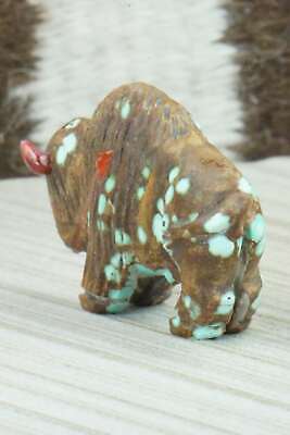Buffalo Zuni Fetish Carving - Andres Quandelacy