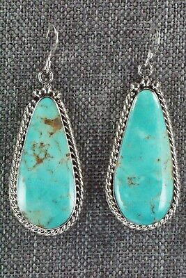 Turquoise and Sterling Silver Earrings - Brandon Belin