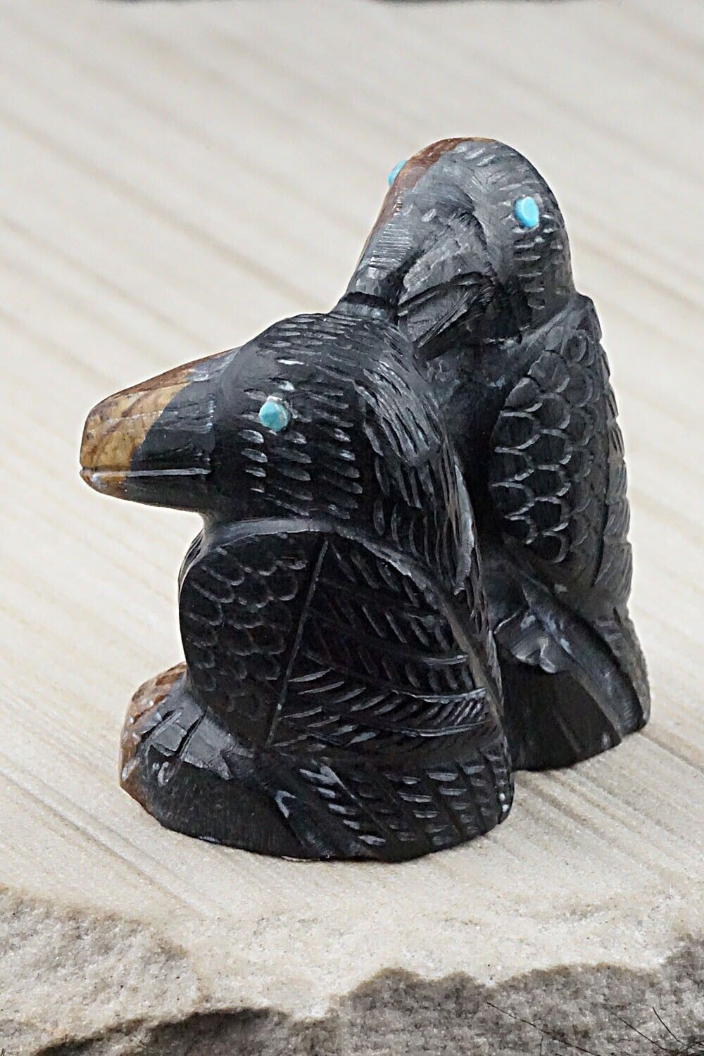 Eagles Zuni Fetish Carving - Colton Kaamasee