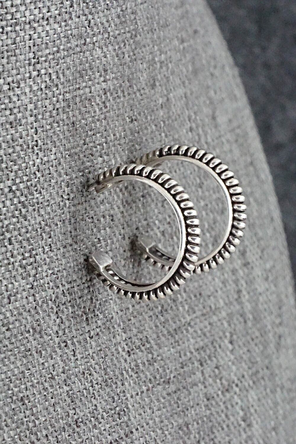 Sterling Silver Hoop Earrings - Elaine Tahe
