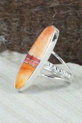 Spiny Oyster & Sterling Silver Ring - Harold Smith - Size 9.5