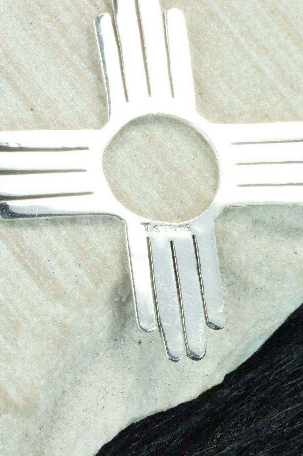 Sterling Silver Zia Pendant - Thomas Valencia