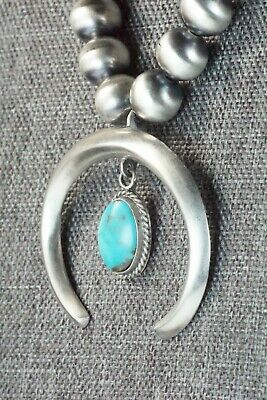 Turquoise & Sterling Silver Pearl Necklace - Jan Mariano - High Lonesome Trading