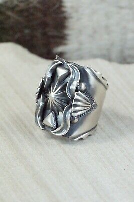 Navajo Sterling Silver Ring - Delbert Gordon - Size 10.5