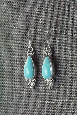 Navajo Turquoise & Sterling Silver Earrings - Sharon McCarthy