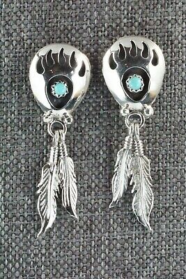 Turquoise & Sterling Silver Earrings - Annie Spencer
