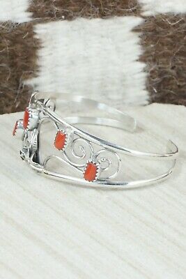 Coral & Sterling Silver Bracelet - Max Calladitto