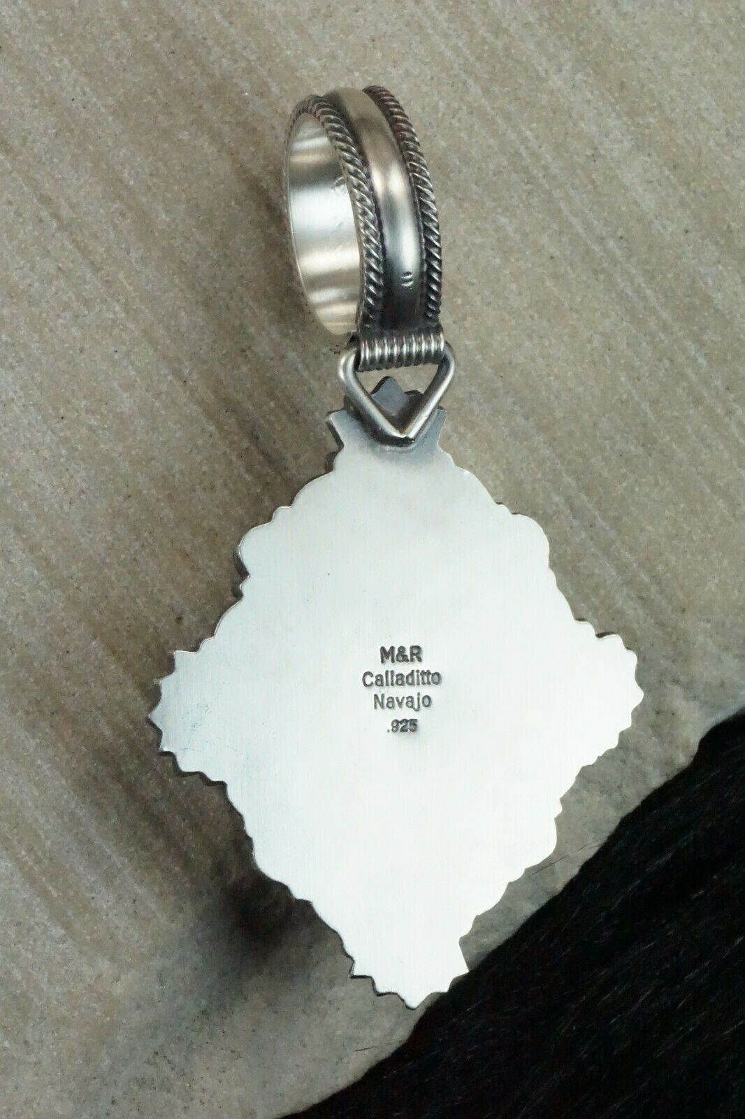 Royston Turquoise and Sterling Silver Pendant - Michael Calladitto