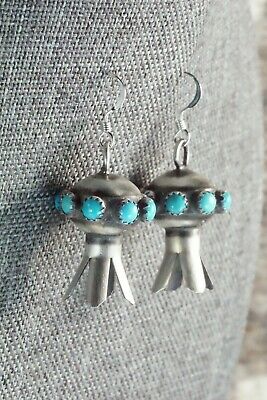 Turquoise & Sterling Silver Blossom Earrings - Monica Smith