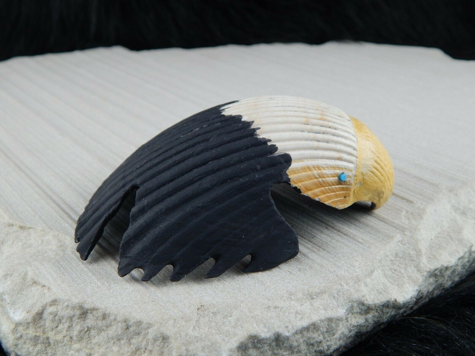 Eagle Zuni Fetish Carving - Kelly Lementino - High Lonesome Trading