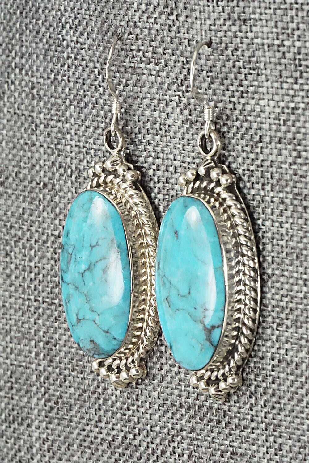 Turquoise & Sterling Silver Earrings - Gregg Yazzie
