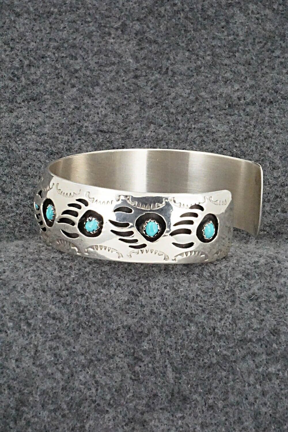 Turquoise & Sterling Silver Bracelet - Pearlene Spencer