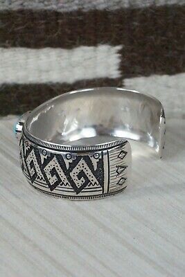 Navajo Turquoise & Sterling Silver Bracelet - Richard Singer
