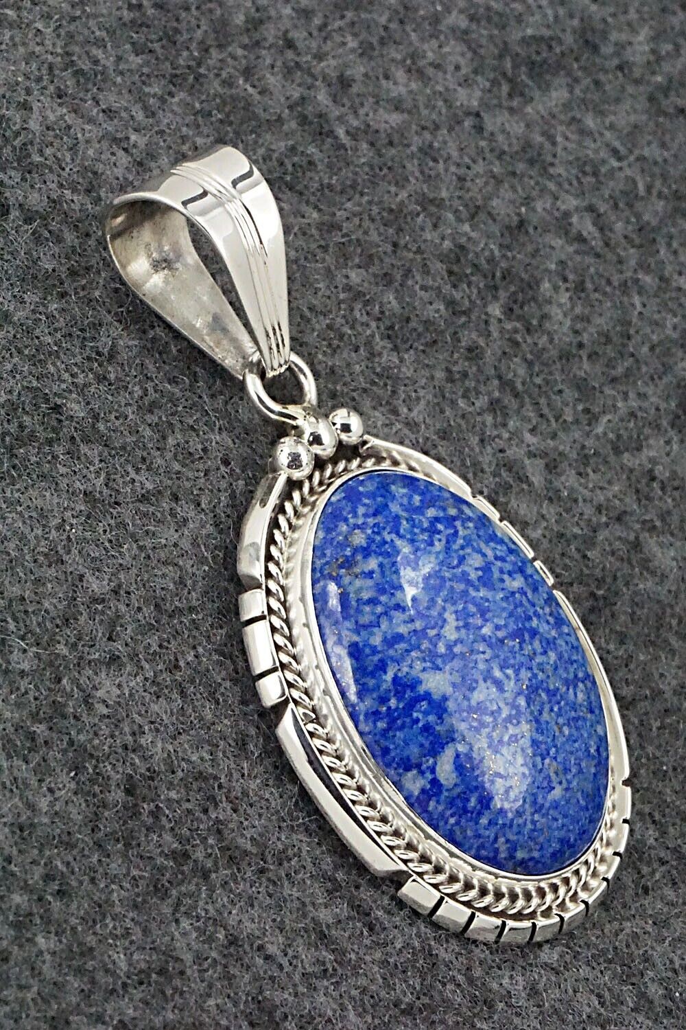 Lapis & Sterling Silver Pendant - Samuel Yellowhair
