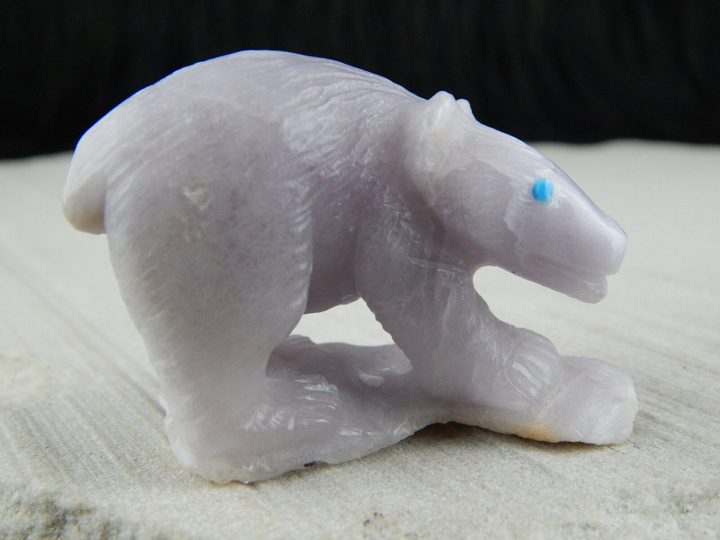 Bear Zuni Fetish Carving - Derrick Kaamasee - High Lonesome Trading