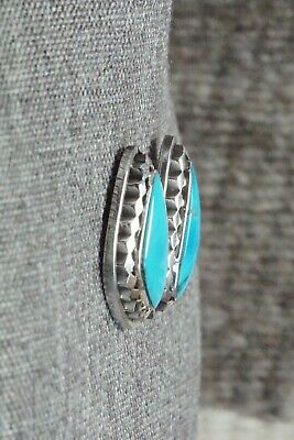 Turquoise and Sterling Silver Earrings - Sharon McCarthy