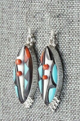 Multi Stone & Sterling Silver Earrings - Virginia Quam