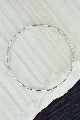 Sterling Silver Bangle Bracelet - Elaine Tahe
