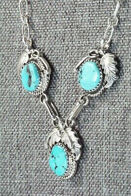 Turquoise & Sterling Silver Necklace - Roberta Begay