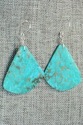 Turquoise & Sterling Silver Earrings - Lupe Lovato