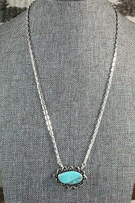 Turquoise & Sterling Silver Necklace - Sharon McCarthy