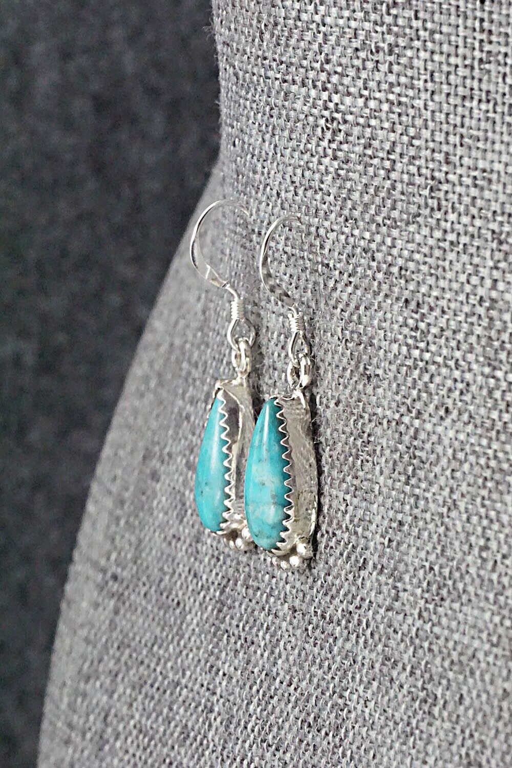 Turquoise & Sterling Silver Earrings - Emery Spencer