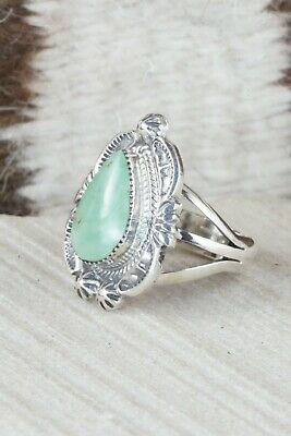 Turquoise & Sterling Silver Ring - Irvin Tsosie - Size 6.5