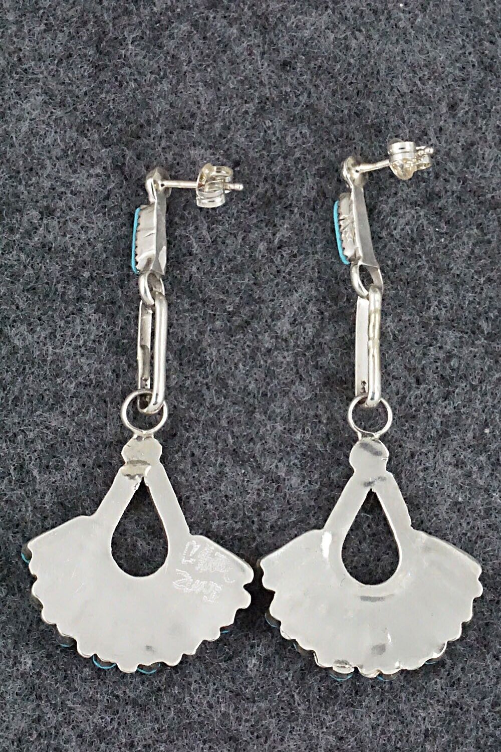 Turquoise & Sterling Silver Earrings - Carlene Hattie