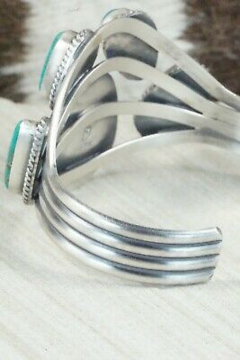 Turquoise & Sterling Silver Bracelet - Raymond Delgarito
