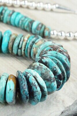 Turquoise & Sterling Silver Necklace - Navajo