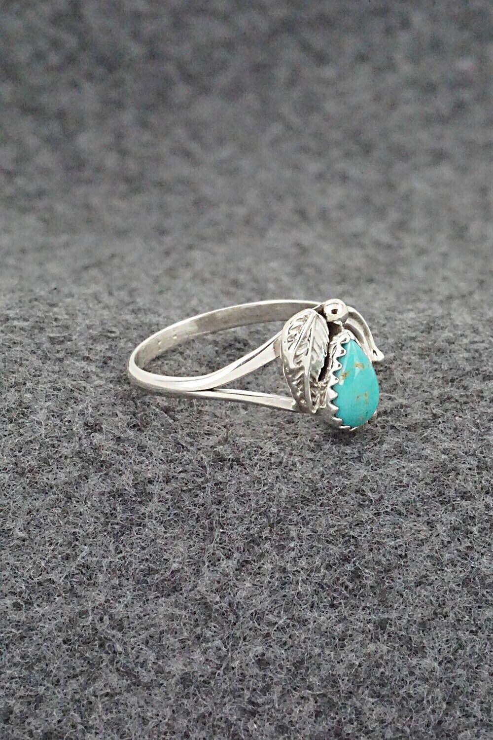 Turquoise & Sterling Silver Ring - Letricia Largo - Size 8.5