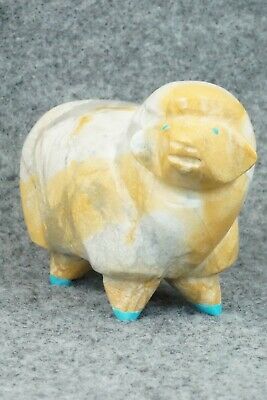 Sheep Zuni Fetish Carving - Enrike Leekya