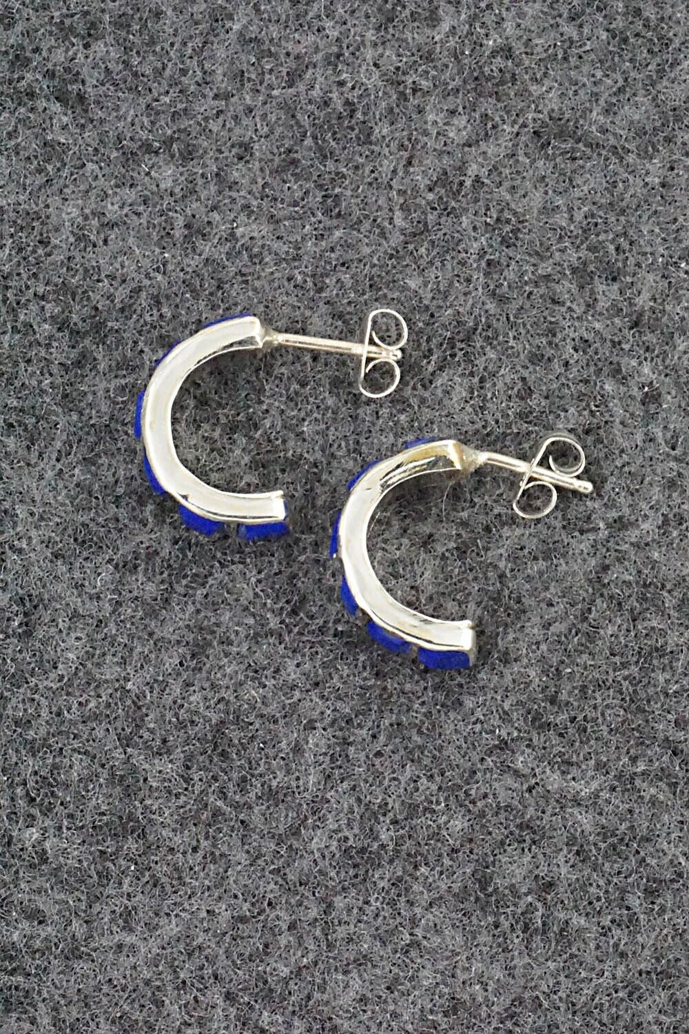 Lapis & Sterling Silver Earrings - Glennetta Luna