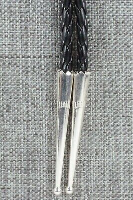 Turquoise & Sterling Silver Bolo Tie - Virginia Long