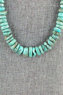 Turquoise & Sterling Silver Necklace - Navajo