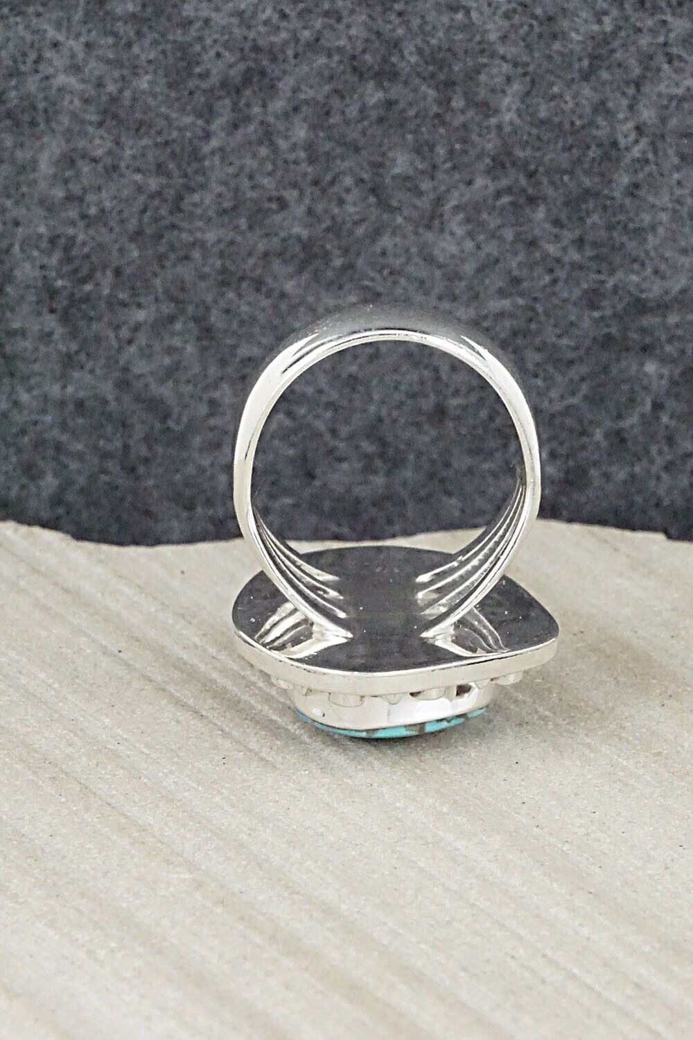 Turquoise & Sterling Silver Ring - Jimson Belin - Size 8