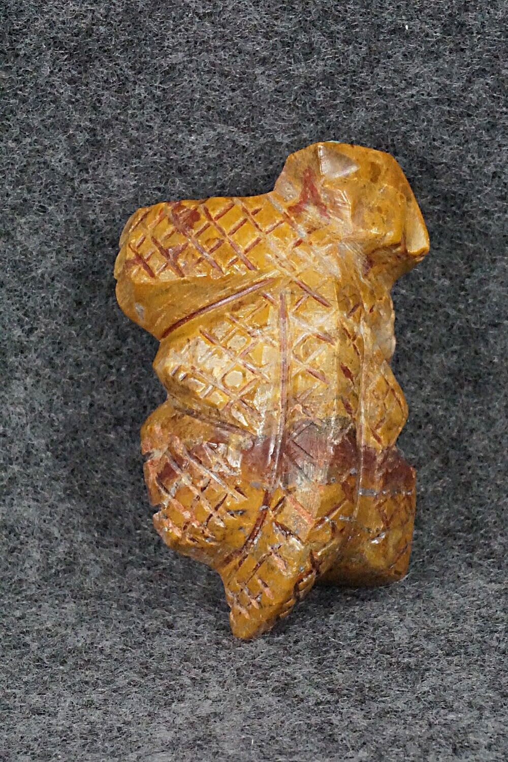 Horned Toad Zuni Fetish Carving - Carl Etsate