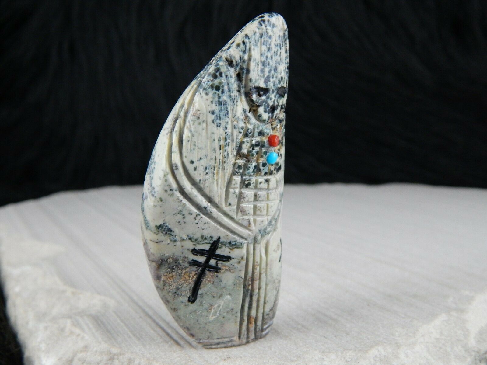 Corn Maiden Zuni Fetish Carving - Michael Yatsayte - High Lonesome Trading