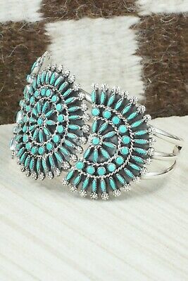 Turquoise & Sterling Silver Bracelet - Merlinda Chavez