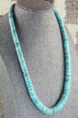 Turquoise & Sterling Silver Necklace - Lupe Lovato