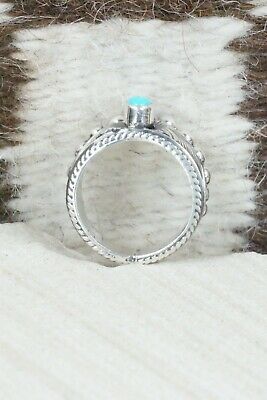 Turquoise & Sterling Silver Ring - Tom Lewis - Size 7